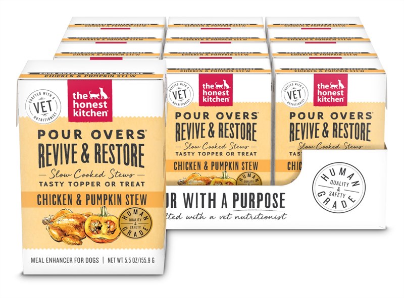 The Honest Kitchen Dog Wet Pour Overs Topper Revive Recovery Chicken