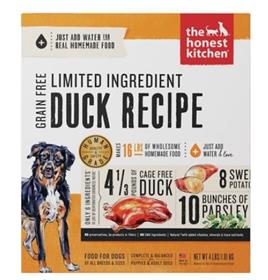 The Honest Kitchen Limited Ingredient Diet Duck Recipe Grain Free Dehydrated