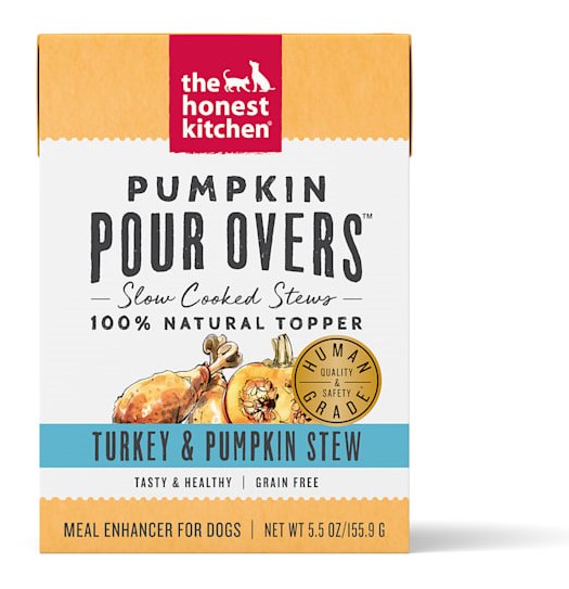 The Honest Kitchen Pumpkin Pour Overs Turkey Pumpkin Stew Wet Dog Food Topper