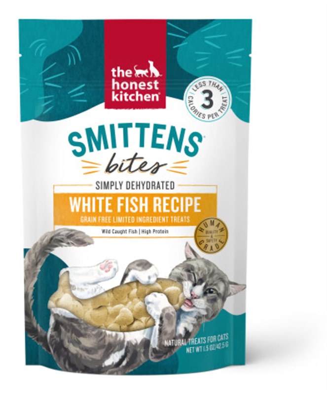 The Honest Kitchen Smittens Bites White Fish Cat Treats