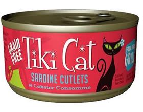 Tiki Cat Bora Bora Grill Sardine Cutlets in Lobster Consomme GrainFree Canned Cat Food