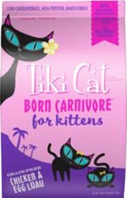 Tiki Cat Born Carnivore for Kittens Chicken and Egg Luau