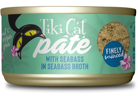 Tiki Cat Oahu Luau Seabass in Seabass Consomme Grain Free Canned Cat Food