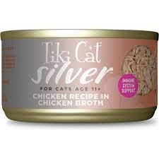 Tiki Cat Silver Chicken Recipe in Chicken Broth Senior Wet Cat Food