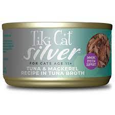 Tiki Cat Silver Tuna Mackerel Recipe in Tuna Broth Senior Wet Cat Food