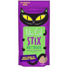 Tiki Cat Stix Duck Wet Treat in Lickable Tube for Cats
