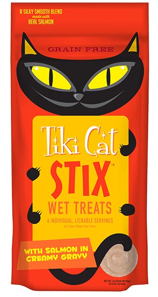 Tiki Cat Stix Salmon in Gravy Grain Free Wet Cat Treat