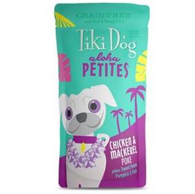 Tiki Dog Aloha Petites Chicken Mackerel Poke Grain Free Dog Food Pouch