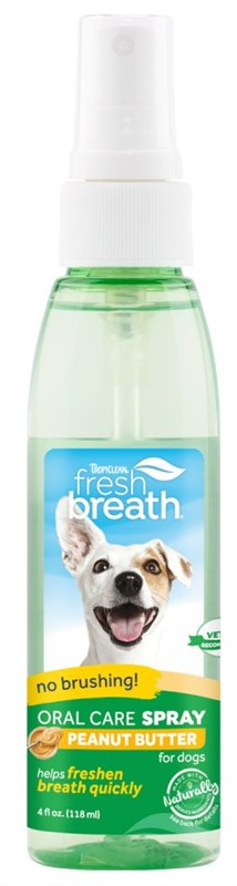 Tropiclean Fresh Breath Peanut Butter Oral Care Spray