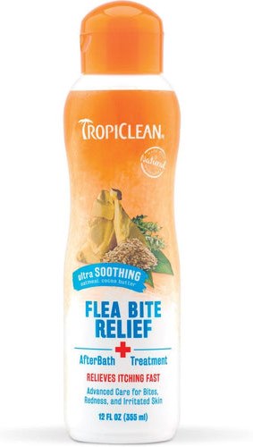 TropiClean Natural Flea and Tick Bite Relief After Bath Treatment