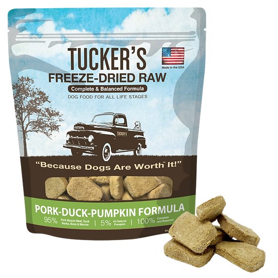 Tuckers Pork Duck Pumpkin Freeze Dried Dog Food