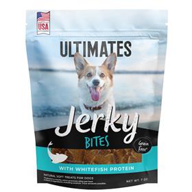 Ultimates Dog Treat Jerky Bites Whitefish
