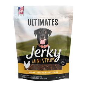 Ultimates Dog Treat Jerky Strips Chicken Mini