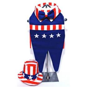 Uncle Sam Patriotic Dog Costume