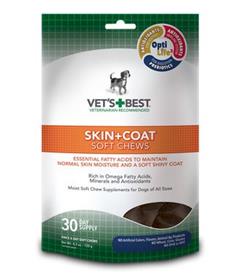 Vets Best Skin and Coat Soft Chews Supplement