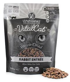 Vital Essentials Cat Food Freeze Dried Rabbit Mini Nibs Entree