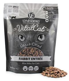 Vital Essentials Cat Food Freeze Dried Rabbit Mini Nibs Entree