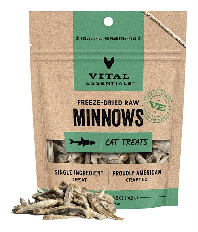 Vital Essentials Freeze Dried Cat Treats Minnows