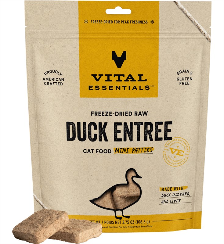 Vital Essentials Freeze Dried Duck Patties