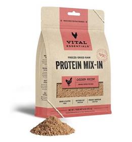 Vital Essentials Freeze Dried Raw Protein Mix In Chicken Recipe Ground Dog Food Topper