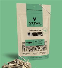 Vital Essentials Minnows Freeze Dried Minnows Dog Treats