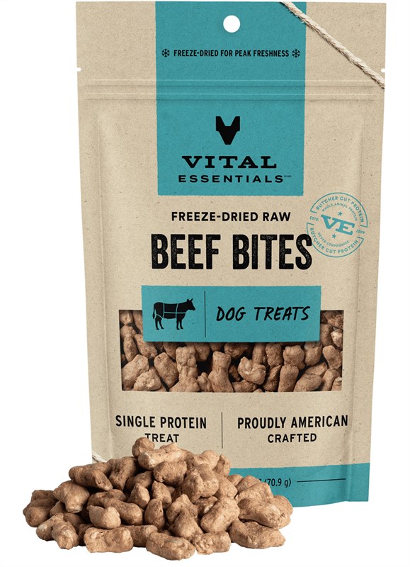 Vital Essentials Vital Beef Nibs Freeze Dried Dog Treats