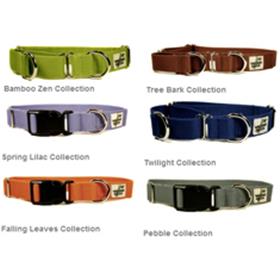Wagging Green Solid Color Bamboo Collar