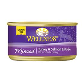 Wellness Cat Canned Minced Turkey and Salmon Recipe
