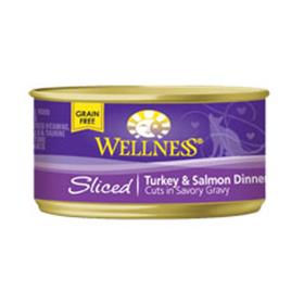 Wellness Cat Canned Sliced Turkey and Salmon Recipe