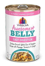 Weruva Awesome Belly Chicken Breast White Rice Pumpkin Papaya Turmeric Ginger Recipe