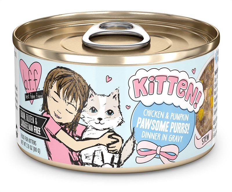 Weruva BFF Kitten Can Gravy Chicken Pumpkin Pawsome Purrs