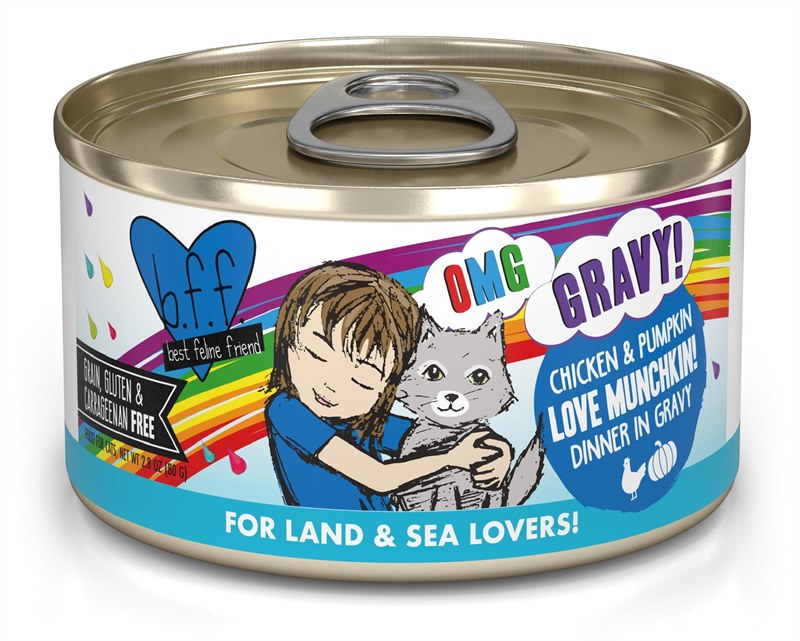 Weruva BFF OMG Love Munchkin Chicken and Pumpkin Grain Free Canned Cat Food