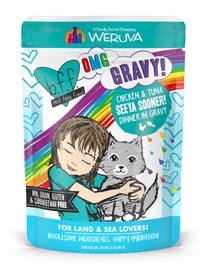 Weruva BFF OMG Seeya Sooner Chicken Tuna Dinner in Gravy Grain Free Cat Food Pouch