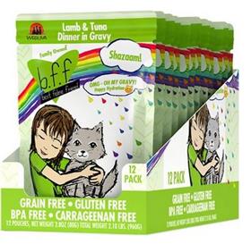 Weruva BFF OMG Shazaam Lamb Tuna Dinner in Gravy Grain Free Cat Food Pouch