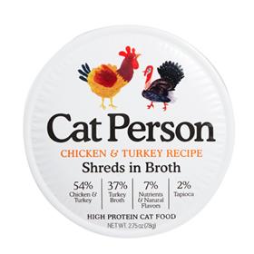 Weruva Cat Person Shreds Broth Chicken Turkey Cup