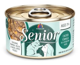 Weruva Cat Senior Chicken Formula in a Hydrating Puree Can