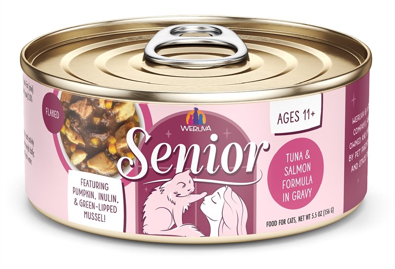 Weruva Cat Senior Tuna Salmon Formula in Gravy Can