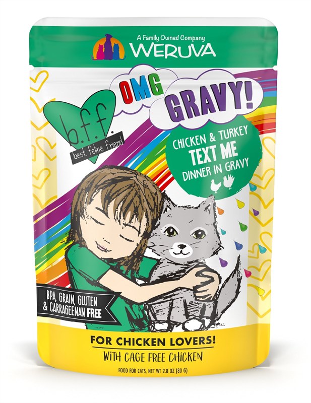 Weruva Cat Wet GF BFF OMG Text Me Chicken and Turkey