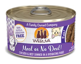 Weruva Classic Cat Meal or No Deal Chicken Beef Pate Canned Cat Food