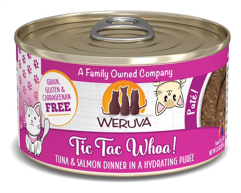 Weruva Classic Cat Tic Tac Whoa Tuna Salmon Pate Canned Cat Food