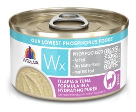 Weruva Wx Phos Focused Tilapia Tuna Formula Grain Free Puree Wet Cat Food