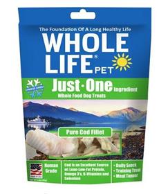 Whole Life Just One Ingredient Pure Cod Fillet Freeze Dried Dog Treats