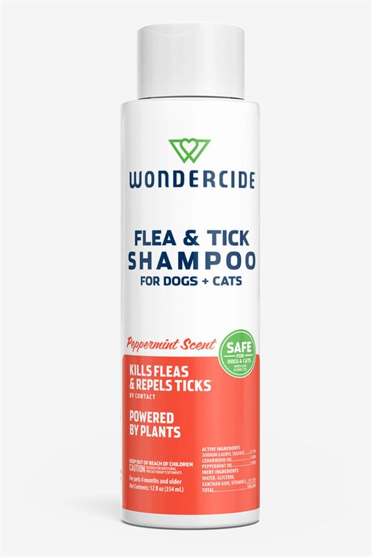 Wondercide Dog and Cat Grooming Flea and Tick Shampoo Peppermint 
