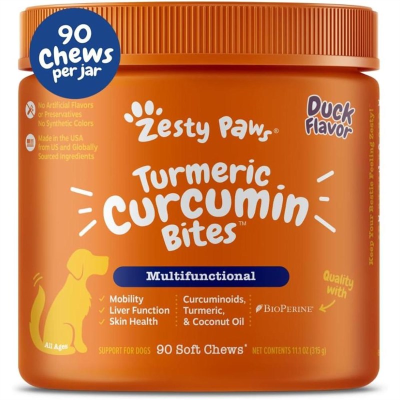 Zesty Paws Turmeric Curcumin Bites