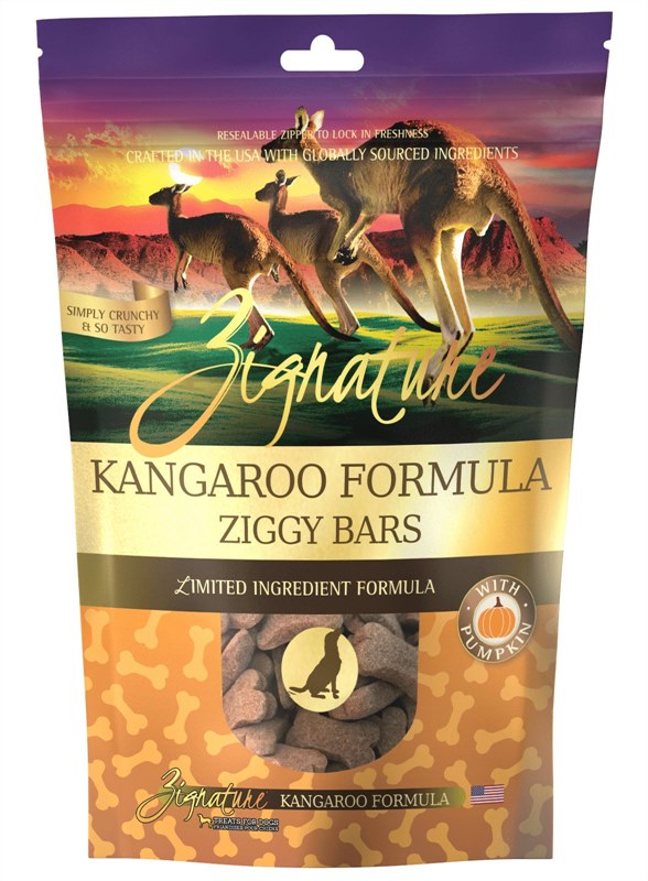 Zignature Dog Treat  Ziggy Bars Kangaroo