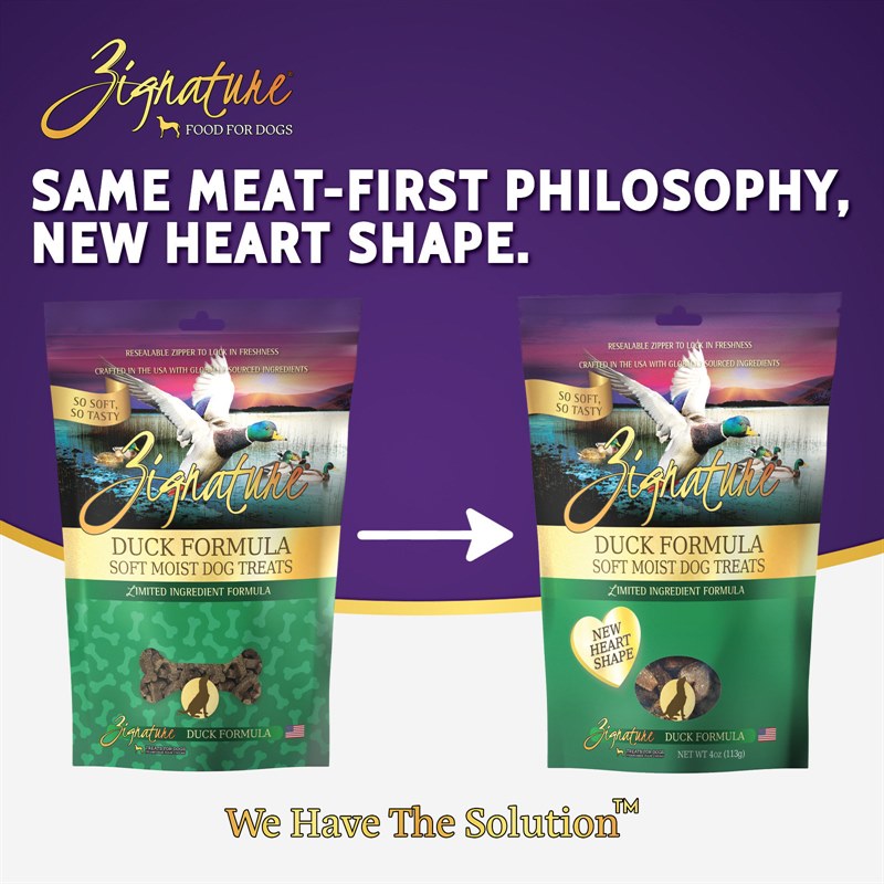 Zignature Duck Flavored Soft Moist Dog Treats