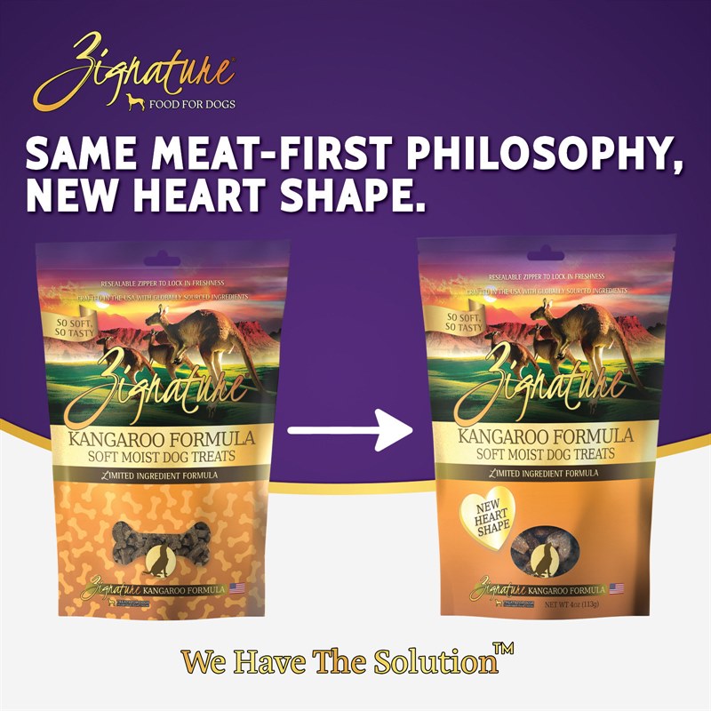 Zignature Kangaroo Formula Soft Moist Treats for Dogs