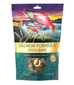 Zignature Salmon Formula Ziggy Bars Biscuit Dog Treats