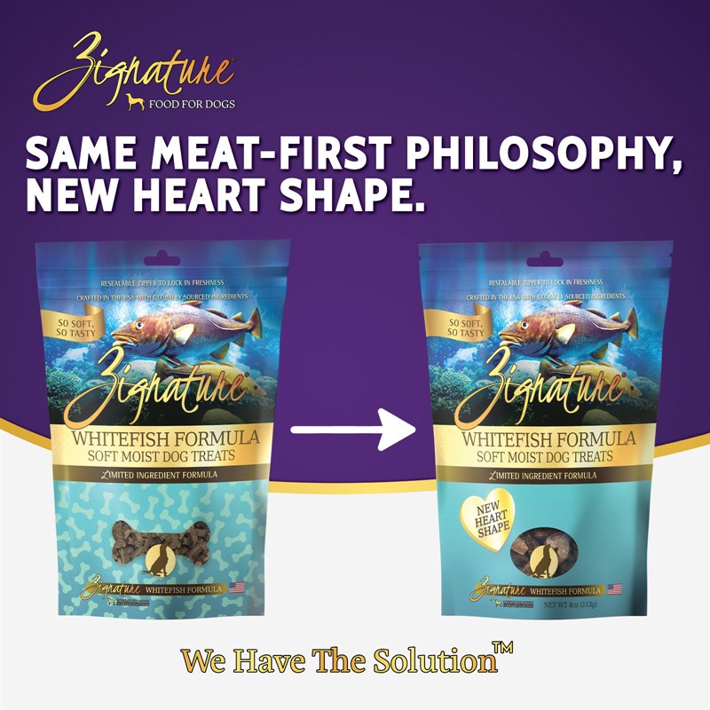 Zignature Whitefish Formula Soft Moist Dog Treats